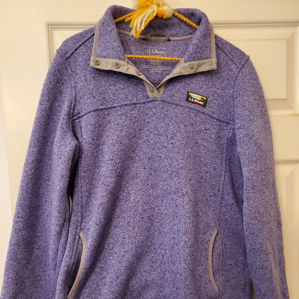 LL Bean Sweater Fleece Pullover- Women's Large